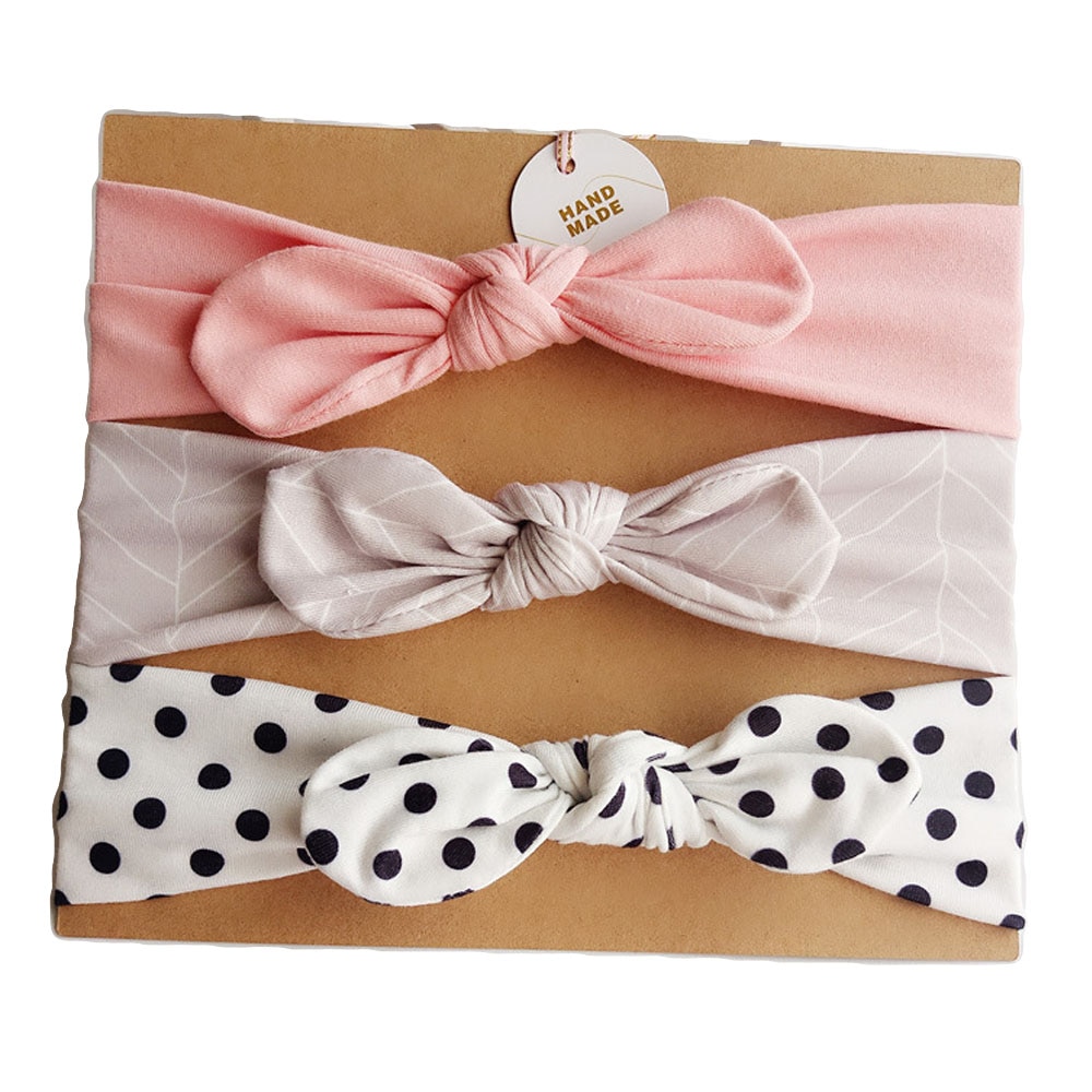 Bow Headbands Infant Wear (Set of 3)